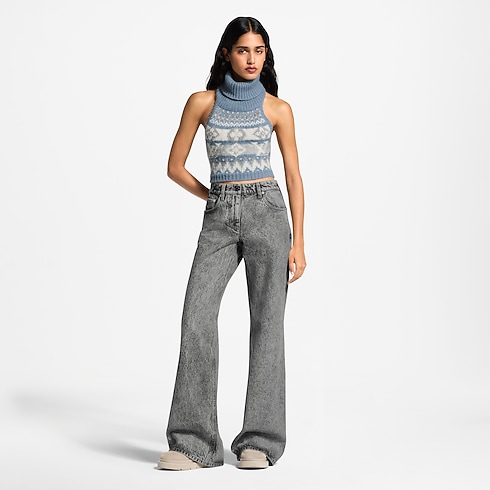 Alpine Knit Crop Top in Women's Ready-to-Wear Tops and Shirts collections by Louis Vuitton (Product zoom)
