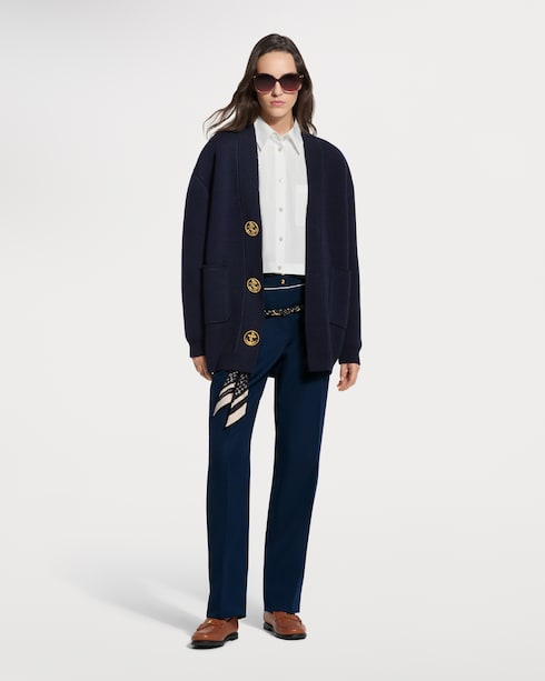 Anchor Button Oversized Cardigan in Women's Ready-to-Wear Tops collections by Louis Vuitton