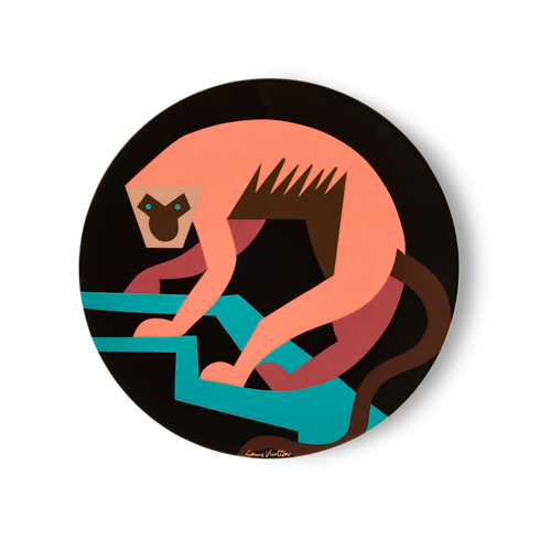 Animali Fantastici Monkey Dinner Plate in Trunks, Travel and Home's Home and Art of Dining Art of Dining collections by Louis Vuitton (Product zoom)
