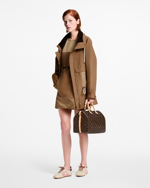 Bi-Material Belted Dress in Women's Ready-to-Wear Dresses collections by Louis Vuitton