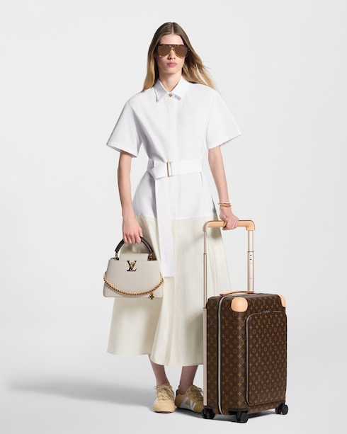 Color-Blocked Belted Shirt Dress in Women's Ready-to-Wear Dresses collections by Louis Vuitton