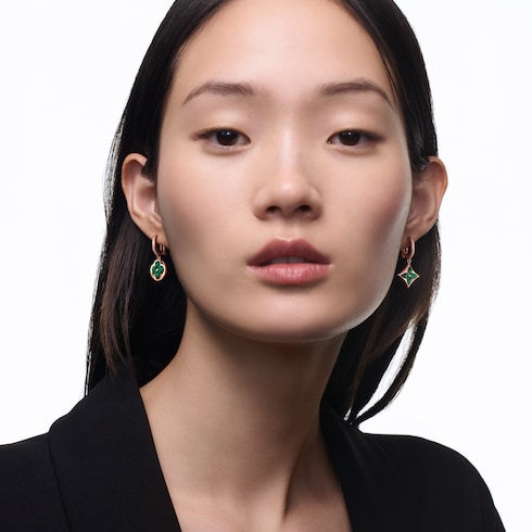 ต่างหูใส่นอน Color Blossom BB Sun พิงค์โกลด์ มาลาไคท์ และเพชร - สำหรับหนึ่งข้าง in จิวเวลรี่'s หมวดหมู่ ต่างหู collections by Louis Vuitton