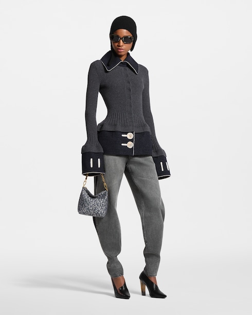 Contrast Stitch Trompe L’Oeil Knit Top in Women's Ready-to-Wear Coats and Jackets collections by Louis Vuitton