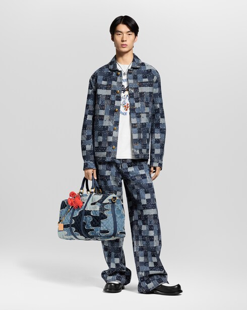 Áo Khoác Denim Họa Tiết Damier in Đồ Nam's Trang phục Tất cả Trang phục collections by Louis Vuitton
