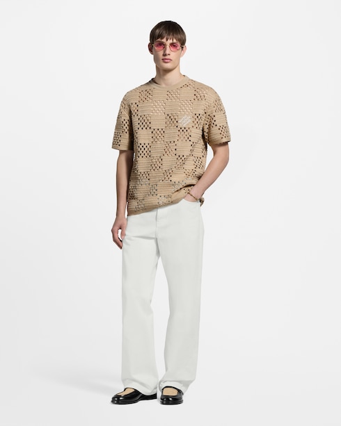 Damier 拉菲草 T 恤 in 男士's 時裝系列 時裝總覽 collections by Louis Vuitton
