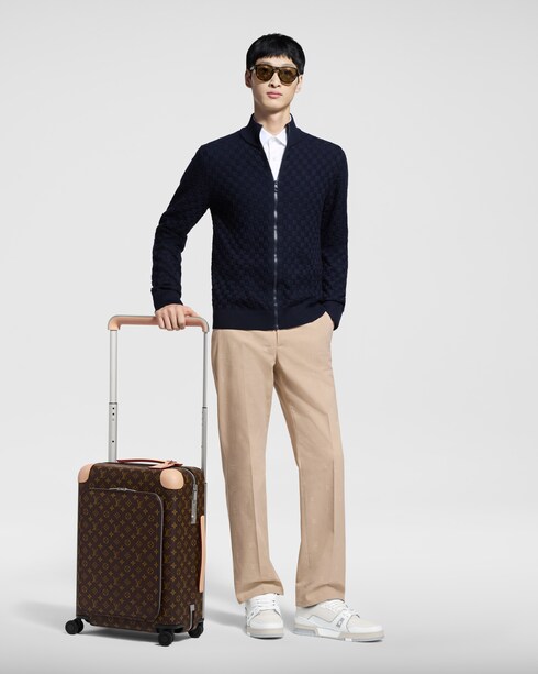 เสื้อคาร์ดิแกนมีซิปลาย Damier in ผู้ชาย's เสื้อผ้า เสื้อผ้าสำหรับผู้ชาย collections by Louis Vuitton