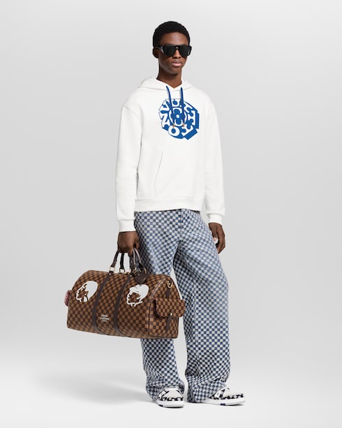 Damier Wide-Leg Jeans in New's For Men Fall-Winter 2025 Show collections by Louis Vuitton