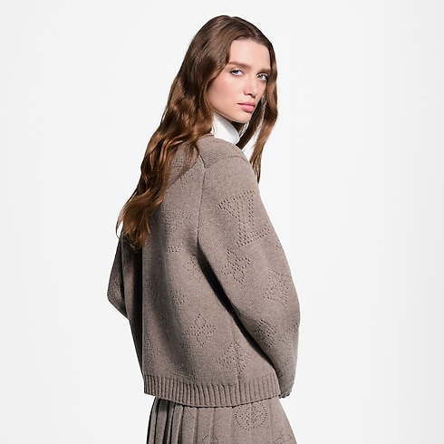 Double-Breasted Mahina Knit Cardigan in Women's Ready-to-Wear Knitwear collections by Louis Vuitton (Product zoom)