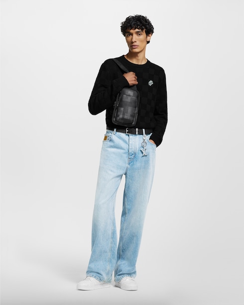 Embellished Wool Damier Pullover in Men's Ready to Wear All Ready to Wear collections by Louis Vuitton