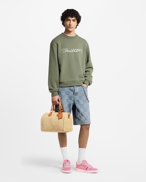 Embroidered Signature Crewneck in Wanita's Pakaian Rajutan collections by Louis Vuitton