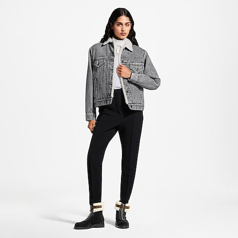 Fleece-Lined Denim Jacket in Women's Ready-to-Wear Coats and Jackets collections by Louis Vuitton (Product zoom)