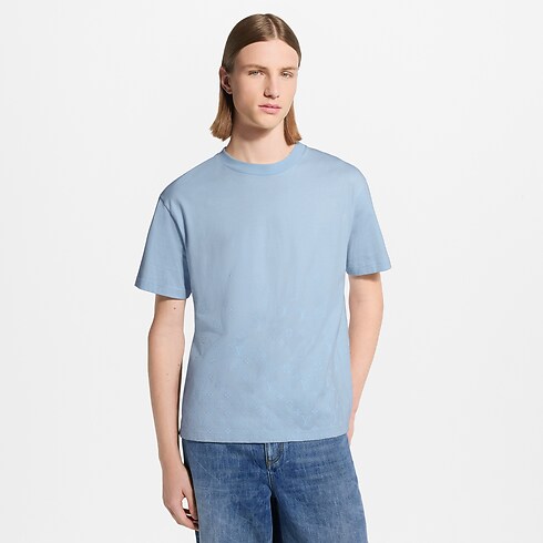 Flock Print Gradient Signature T-Shirt in Men's Ready-to-Wear T-shirts and Polos collections by Louis Vuitton (Product zoom)
