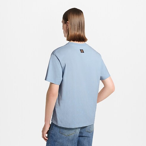 Flock Print Gradient Signature T-Shirt in Men's Ready-to-Wear T-shirts and Polos collections by Louis Vuitton (Product zoom)