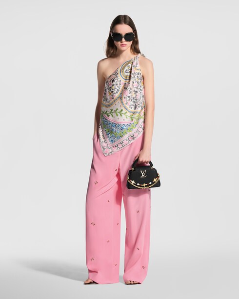 Flower Foulard Asymmetrical Top in Wanita's Pakaian Atasan collections by Louis Vuitton