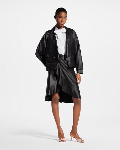 Fluid Leather Jacket in Wanita's Terbaru } collections by Louis Vuitton
