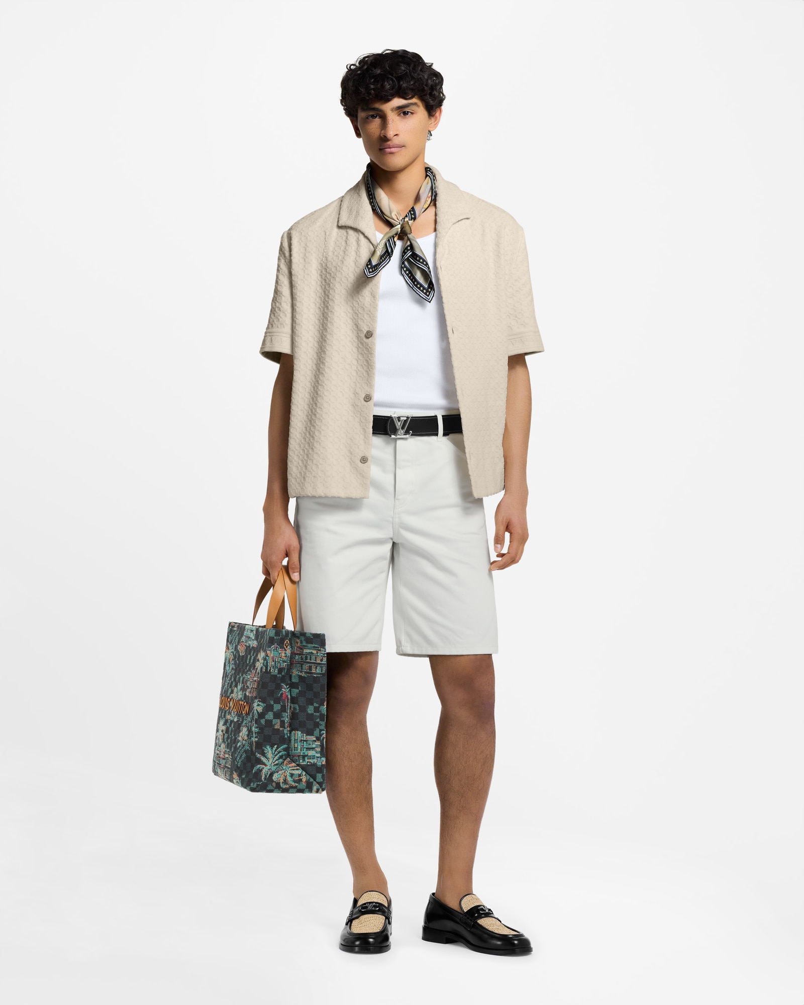 LOUIS VUITTON 25AW フレンチテリー モノグラム 半袖 シャツ フレンチ 