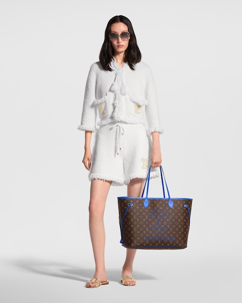 Fringe Hem Toweling Jacket in Women's Ready to Wear Knitwear collections by Louis Vuitton