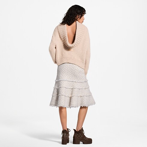 Fringe Trim Tweed Skirt in Women's Ready-to-Wear New In Ready-to-Wear collections by Louis Vuitton (Product zoom)