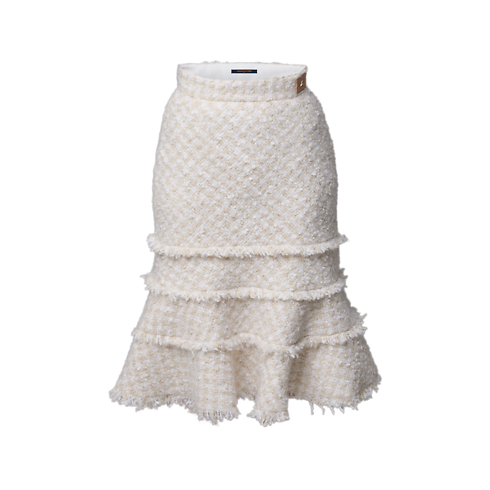 Fringe Trim Tweed Skirt in Women's Ready-to-Wear New In Ready-to-Wear collections by Louis Vuitton (Product zoom)