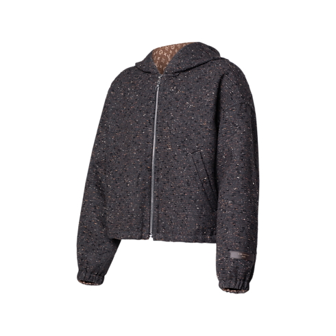 Hooded Bouclette Tweed Jacket in Women's Ready-to-Wear Coats and Jackets collections by Louis Vuitton (Product zoom)