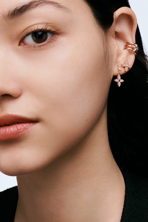 ต่างหูสตั๊ด Idylle Blossom พิงค์โกลด์และเพชร - สำหรับหนึ่งข้าง in จิวเวลรี่'s หมวดหมู่ ต่างหู collections by Louis Vuitton