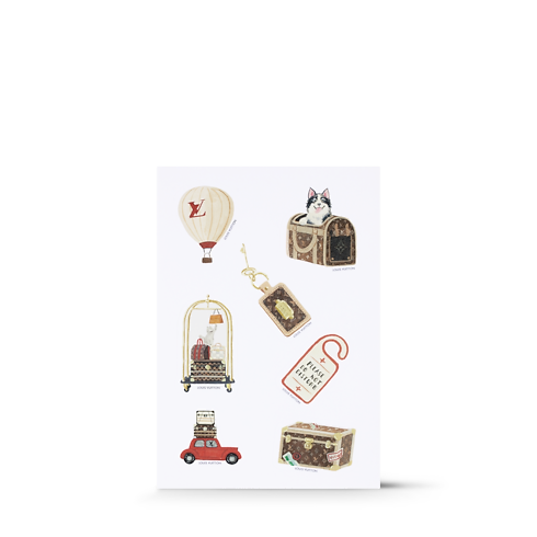 Jane Notebook MM & Stickers Carnets de Palace Sunset S00 in Trunks, Travel and Home's Books and Stationery Office and Writing collections by Louis Vuitton (Product zoom)