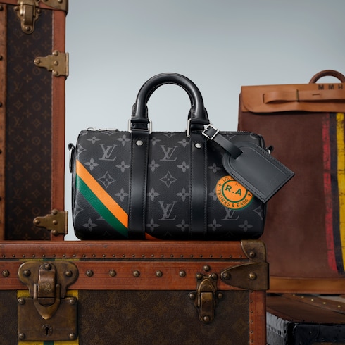 Keepall Bandoulière 25 Monogram Eclipse in Gifts's Family Month Gift Guide } collections by Louis Vuitton