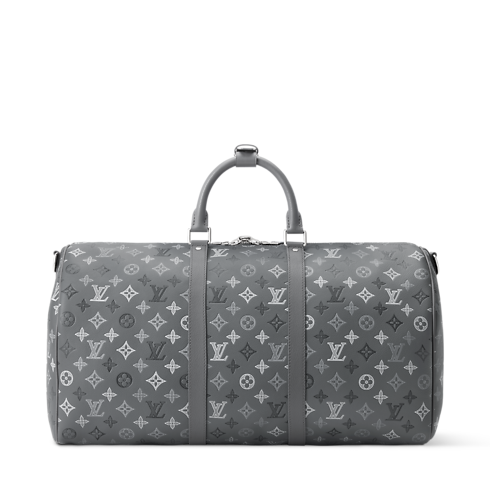 Keepall Bandoulière 50 Monogram Shadow in Trunks and Travel's Travel Bags All Travel Bags collections by Louis Vuitton (Product zoom)