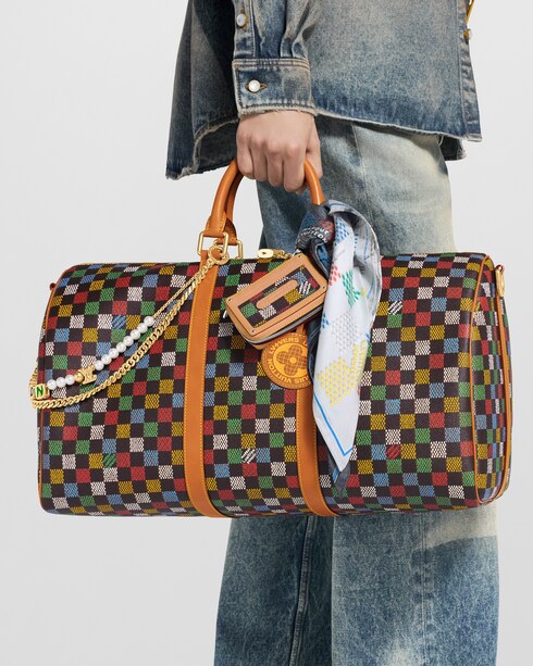 Keepall Bandoulière 50 Damier Ebene in Trunks, Travel and Home's Travel Bags and Rolling Luggage Travel Bags collections by Louis Vuitton