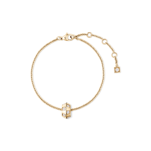 Le Damier de Louis Vuitton Chain Bracelet, Yellow Gold and Diamonds in Jewelry's Categories Bracelets collections by Louis Vuitton (Product zoom)