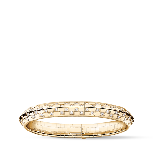 Le Damier de Louis Vuitton Double Row Bracelet, Yellow Gold and Diamonds in Jewelry's Categories Bracelets collections by Louis Vuitton (Product zoom)