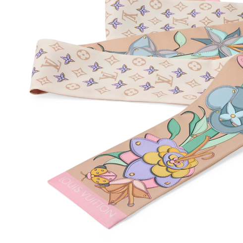 Leather Flowers Bandeau S00 in Women's Accessories Silk Squares and Bandeaus collections by Louis Vuitton (Product zoom)