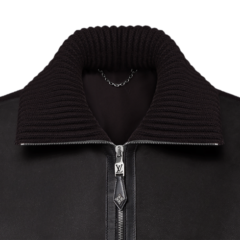 Leather Mix Blouson in Men's New In Men } collections by Louis Vuitton (Product zoom)