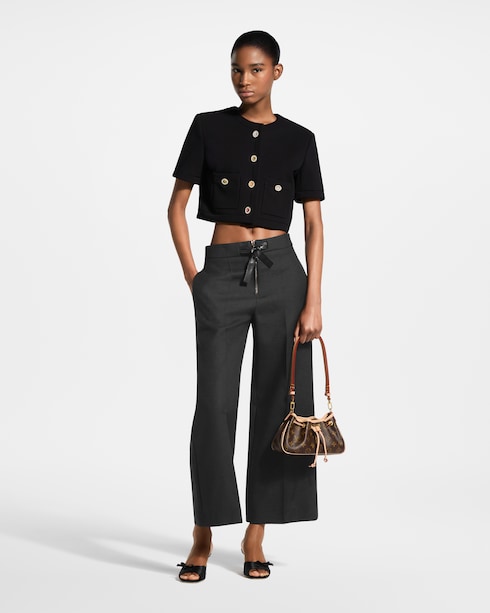 Leather Tie Mikado Pants in Women's Ready-to-Wear Pants collections by Louis Vuitton