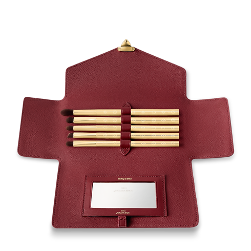 Lip and Eye Brush Set closeup view