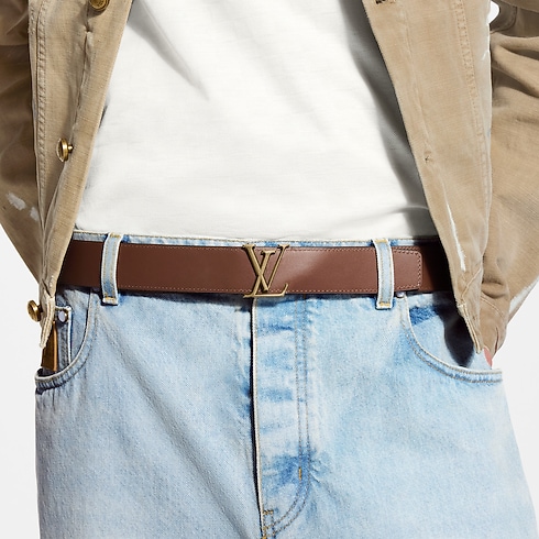 LV Atelier Karung 35mm Reversible Belt in Men's Accessories Belts collections by Louis Vuitton (Product zoom)