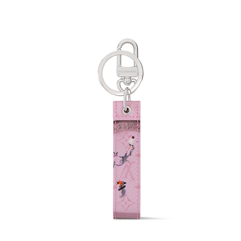LV Dragonne Sport Key Holder and Bag Charm back view