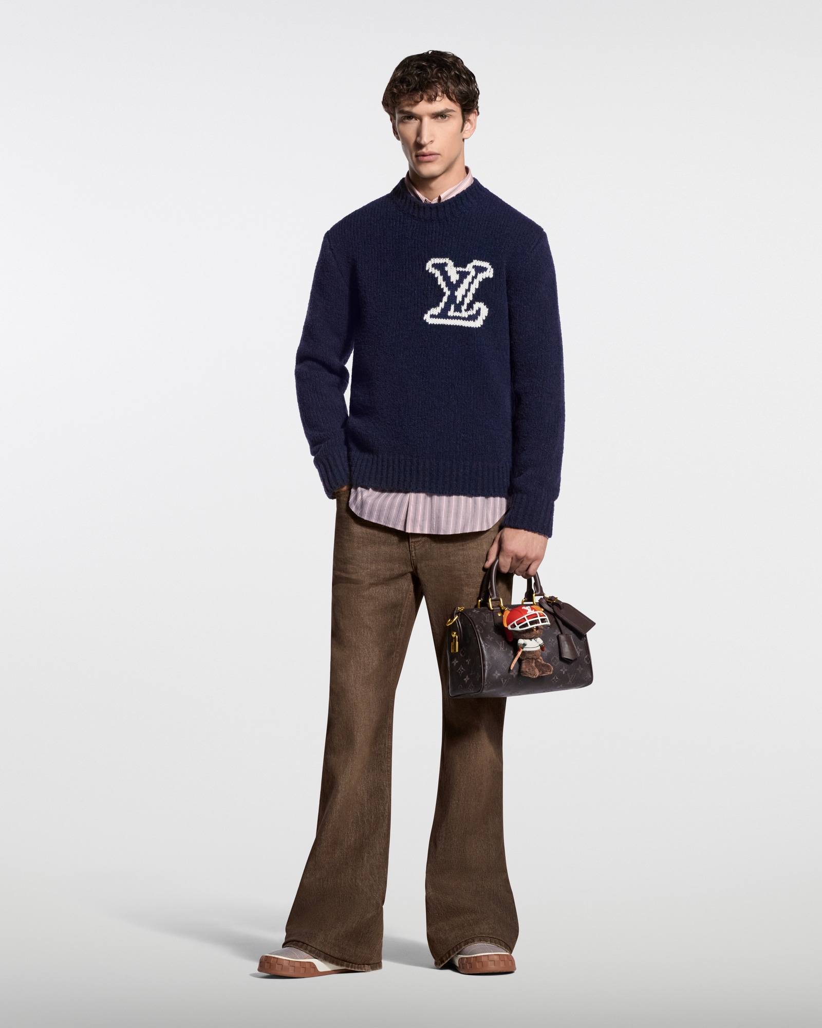 LV インターシャ クルーネック ｜ルイ・ヴィトン 公式サイト - 1AJUIG