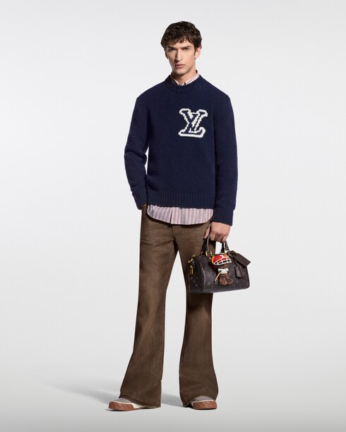 LV インターシャ クルーネック ギフト 大切な人に贈る メンズ・ギフト