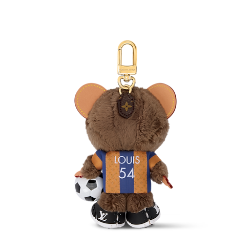 LV Louis Bear Soccer Bag Charm S00 in Men's Accessories Key Holders and Bag Charms collections by Louis Vuitton (Product zoom)
