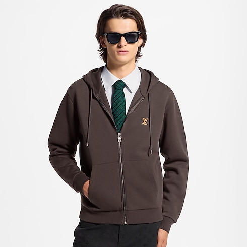 LV Signature Zipped Hoodie cropped view