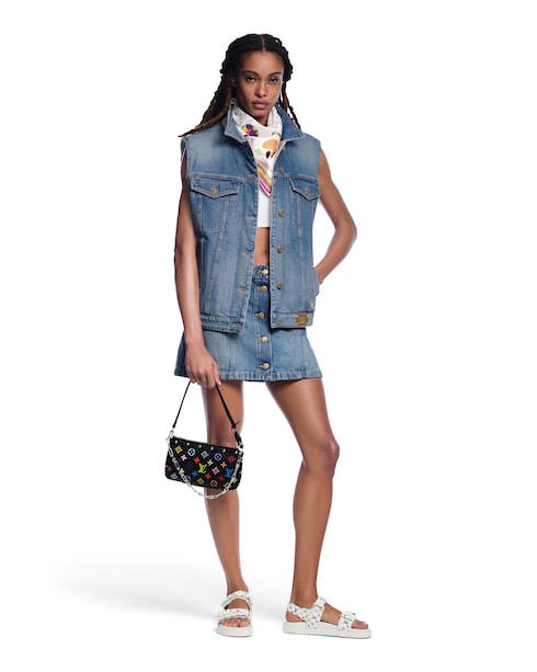 LV x TM Monogram Superflat Characters Square 70 . in Women's Accessories Silk Squares and Bandeaus collections by Louis Vuitton