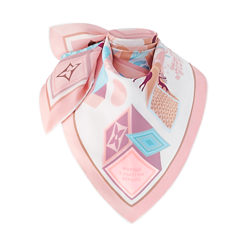 Malles Monde Square 90 S00 in Women's Accessories Silk Squares and Bandeaus collections by Louis Vuitton (Product zoom)