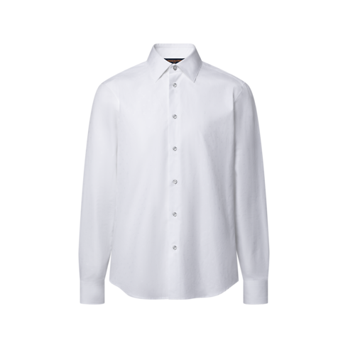 Mini Monogram Long-Sleeved Cotton Poplin Shirt in Men's Ready-to-Wear Shirts collections by Louis Vuitton (Product zoom)
