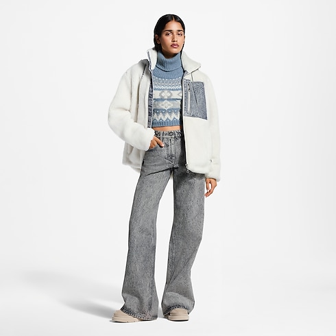 Monogram Accent Fleece Jacket in Women's Ready-to-Wear Coats and Jackets collections by Louis Vuitton (Product zoom)