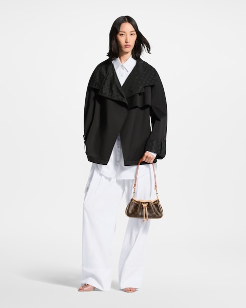 Monogram Accent Short Trench Coat in Women's New In Women } collections by Louis Vuitton