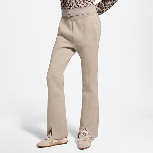 Monogram Accent Split Hem Knit Pants in Women's Ready-to-Wear Knitwear collections by Louis Vuitton (Product zoom)