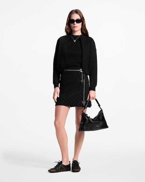 Monogram Accent Zip-Up Knit Jacket in Women's Ready-to-Wear Coats and Jackets collections by Louis Vuitton