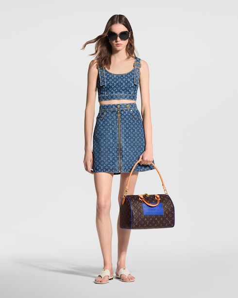 Monogram Denim A-Line Skirt in Women's Ready-to-Wear Skirts and Shorts collections by Louis Vuitton