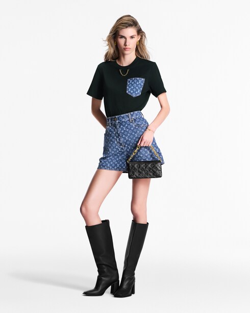 Monogram Denim Shorts in Women's Ready-to-Wear Skirts and Shorts collections by Louis Vuitton
